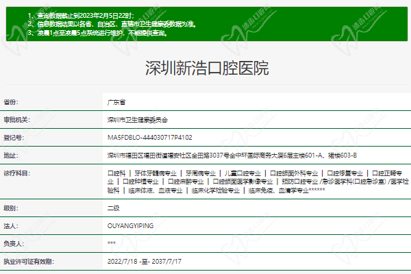 深圳新浩口腔醫(yī)院